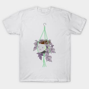 tradscantia plant in aromantic pride pot T-Shirt